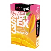 Презервативы для орального секса DOMINO Sweet Sex с ароматом манго - 3 шт. - Domino - купить с доставкой в Ногинске