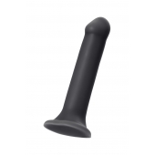 Черный фаллос на присоске Silicone Bendable Dildo XL - 20 см. - Strap-on-me - купить с доставкой в Ногинске