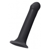 Черный фаллос на присоске Silicone Bendable Dildo XL - 20 см. - Strap-on-me - купить с доставкой в Ногинске