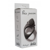 Черное эрекционное виброкольцо Pure Passion Midnight - Lola Games - в Ногинске купить с доставкой