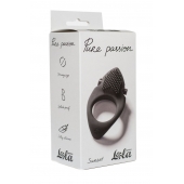 Черное эрекционное виброкольцо Pure Passion Sunset - Lola Games - в Ногинске купить с доставкой