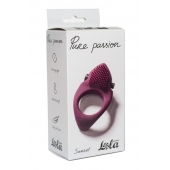 Бордовое эрекционное виброкольцо Pure Passion Sunset - Lola Games - в Ногинске купить с доставкой