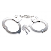 Металлические наручники Beginner s Metal Cuffs - Pipedream - купить с доставкой в Ногинске
