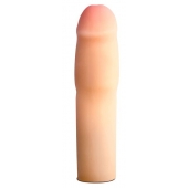 Телесная насадка-удлинитель на пенис PERFORMANCE 1.5INCH COCK XTENDER - 16 см. - Blush Novelties - в Ногинске купить с доставкой