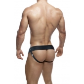 Черный мужской страпон DR. SKIN 6INCH HOLLOW STRAP ON - 16 см. - Blush Novelties - купить с доставкой в Ногинске