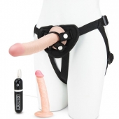 Регулируемые трусики с 2 насадками - 16 и 15 см. - Lux Fetish - купить с доставкой в Ногинске