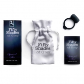 Темно-серое эрекционное кольцо Vibrating Love Ring с вибрацией - Fifty Shades of Grey - в Ногинске купить с доставкой