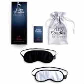 Набор из двух масок на глаза Soft Blindfold Twin Pack - Fifty Shades of Grey - купить с доставкой в Ногинске