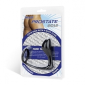 Стимулятор простаты с фиксацией эрекционным кольцом Prostate Gear - BlueLine - в Ногинске купить с доставкой
