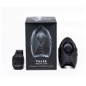 Темно-серый инновационный мужской осциллятор PULSE SOLO LUX с пультом ДУ - Hot Octopuss - в Ногинске купить с доставкой
