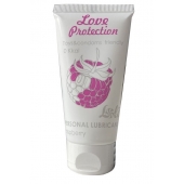Лубрикант на водной основе с ароматом малины Love Protection Raspberry - 50 мл. - Lola Games - купить с доставкой в Ногинске