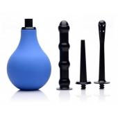 Анальный душ с 3 насадками Premium One-way Valve Anal Douche Set - XR Brands - купить с доставкой в Ногинске