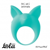 Зеленое эрекционное кольцо Kitten Kyle - Lola Games - в Ногинске купить с доставкой