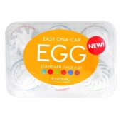 Набор из 6 мастурбаторов Tenga EGG Easy Beat с различным рельефом - Tenga - в Ногинске купить с доставкой