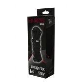Черная веревка для шибари DELUXE BONDAGE ROPE - 5 м. - Dream Toys - купить с доставкой в Ногинске