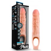 Телесный реалистичный фаллоудлинитель 9 Inch Silicone Cock Sheath Penis Extender - 22,86 см. - Blush Novelties - в Ногинске купить с доставкой