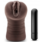 Коричневый мастурбатор-вагина Hot Chocolate Brianna - Blush Novelties - в Ногинске купить с доставкой