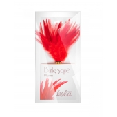 Красный перьевой тиклер Plume - 23 см. - Lola Lingerie - купить с доставкой в Ногинске