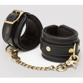 Черные наручники Bound to You Faux Leather Wrist Cuffs - Fifty Shades of Grey - купить с доставкой в Ногинске
