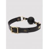 Черный кляп-шар Bound to You Faux Leather Ball Gag - Fifty Shades of Grey - купить с доставкой в Ногинске