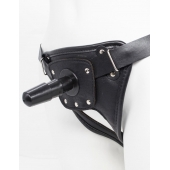 Черный пояс для насадок CLASS STRAP Restyling - LOVETOY (А-Полимер) - купить с доставкой в Ногинске