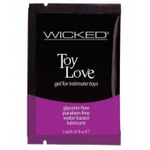 Лубрикант на водной основе для использования с игрушками WICKED Toy Love - 3 мл. - Wicked - купить с доставкой в Ногинске