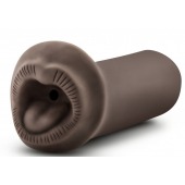 Коричневый мастурбатор-ротик Naughty Nicole - Blush Novelties - в Ногинске купить с доставкой