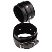 Черные оковы Classic Ankle Cuffs - Chisa - купить с доставкой в Ногинске