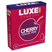 Презервативы с ароматом вишни LUXE Royal Cherry Collection - 3 шт. - Luxe - купить с доставкой в Ногинске