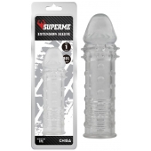 Прозрачная реалистичная насадка на пенис Extra Texture Sleeve - 16,2 см. - Chisa - в Ногинске купить с доставкой
