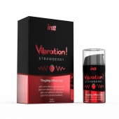 Жидкий интимный гель с эффектом вибрации Vibration! Strawberry - 15 мл. - INTT - купить с доставкой в Ногинске