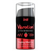 Жидкий интимный гель с эффектом вибрации Vibration! Strawberry - 15 мл. - INTT - купить с доставкой в Ногинске