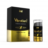 Жидкий интимный гель с эффектом вибрации Vibration! Vodka Energy - 15 мл. - INTT - купить с доставкой в Ногинске