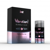 Жидкий интимный гель с эффектом вибрации Vibration! Bubble Gum - 15 мл. - INTT - купить с доставкой в Ногинске