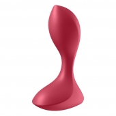 Красный вибромассажёр простаты Satisfyer Backdoor Lover - 14 см. - Satisfyer - в Ногинске купить с доставкой