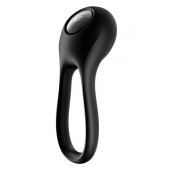 Черное эрекционное виброкольцо Majestic Duo - Satisfyer - в Ногинске купить с доставкой