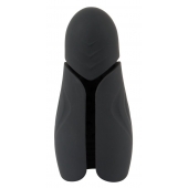 Черный силиконовый вибромастурбатор с нагревом Masturbator with 2 Functions - Orion - в Ногинске купить с доставкой