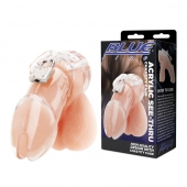 Прозрачная клетка целомудрия Acrylic See-thru Chastity Cage - BlueLine - купить с доставкой в Ногинске