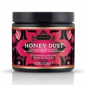 Пудра для тела Honey Dust Body Powder с ароматом клубники - 170 гр. - Kama Sutra - купить с доставкой в Ногинске