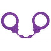 Фиолетовые силиконовые наручники Suppression - Lola Games - купить с доставкой в Ногинске