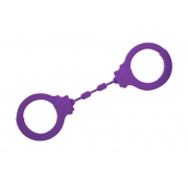 Фиолетовые силиконовые поножи Limitation - Lola Games - купить с доставкой в Ногинске