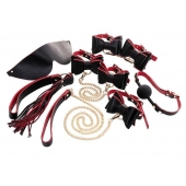 Черно-красный бондажный набор Bow-tie - ToyFa - купить с доставкой в Ногинске