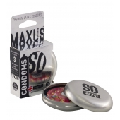 Экстремально тонкие презервативы в железном кейсе MAXUS Extreme Thin - 3 шт. - Maxus - купить с доставкой в Ногинске