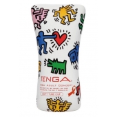Мастурбатор-туба Keith Haring Soft Tube CUP - Tenga - в Ногинске купить с доставкой