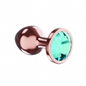 Пробка цвета розового золота с малиновым кристаллом Diamond Topaz Shine L - 8,3 см. - Lola Games - купить с доставкой в Ногинске