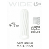 Белый фаллоудлинитель Homme Wide - 13 см. - Lola Games - в Ногинске купить с доставкой