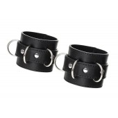 Черные наручники Anonymo на сцепке - ToyFa - купить с доставкой в Ногинске