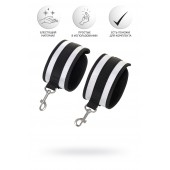 Серебристо-черные наручники Anonymo - ToyFa - купить с доставкой в Ногинске