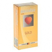 Презервативы Masculan Ultra Gold с золотым напылением и ароматом ванили - 10 шт. - Masculan - купить с доставкой в Ногинске