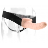 Полый страпон 8  Hollow Strap-On телесного цвета - 19 см. - Pipedream - купить с доставкой в Ногинске